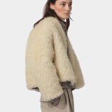 Girls Of Dust - Shetland Jacket Alaska Fluff - Ecru - Jacket & Coats - YUCCA, Women’s clothing store Denver, shop local.
