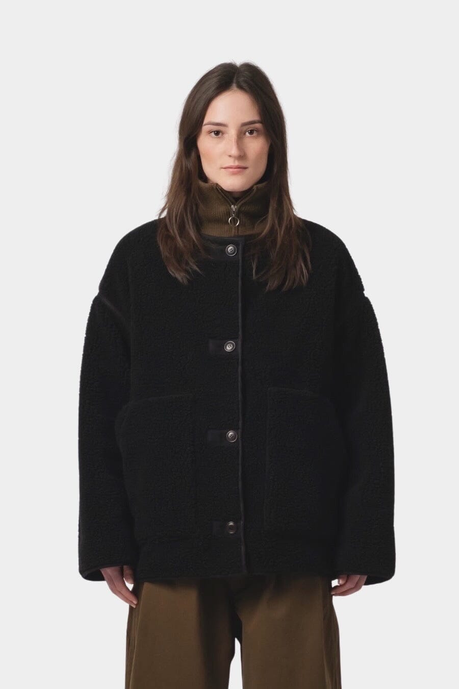 Girls Of Dust - Solar Reversible Jacket - Black - Jacket & Coats - YUCCA, womens clothing website, women’s quality outerwear.