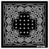 Hey Gang - Bandana - Black - YUCCA, artistic accessories, boutique near me, shop local denver.