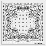 Hey Gang - HG Bandana - White - YUCCA, artistic accessories, boutique near me, shop local denver.
