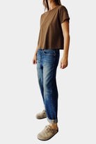 HEY GANG | The Boxy Tee - Mud - SHOP YUCCA Tops & Tees HEY GANG - YUCCA, Yucca store Denver, women’s clothing boutique near me, high quality capsule wardrobe, boutiques near me, women’s high quality top.