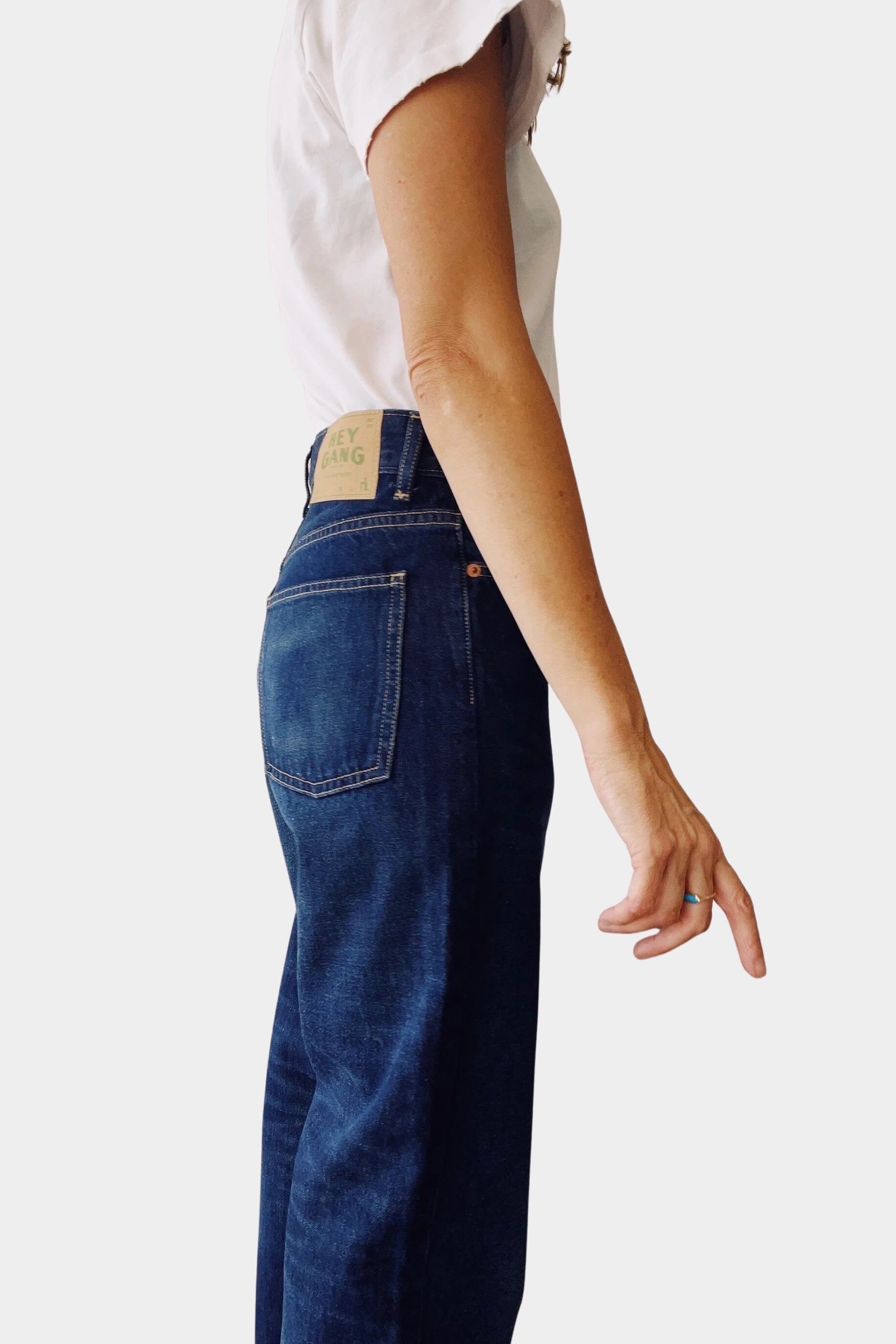 HEY GANG | The Loose Crop - Eddy Wash - SHOP YUCCA Denim HEY GANG - YUCCA, Best boutique shopping in Denver, boutiques Denver, high end denim jeans online, capsule wardrobe, shop local Denver.