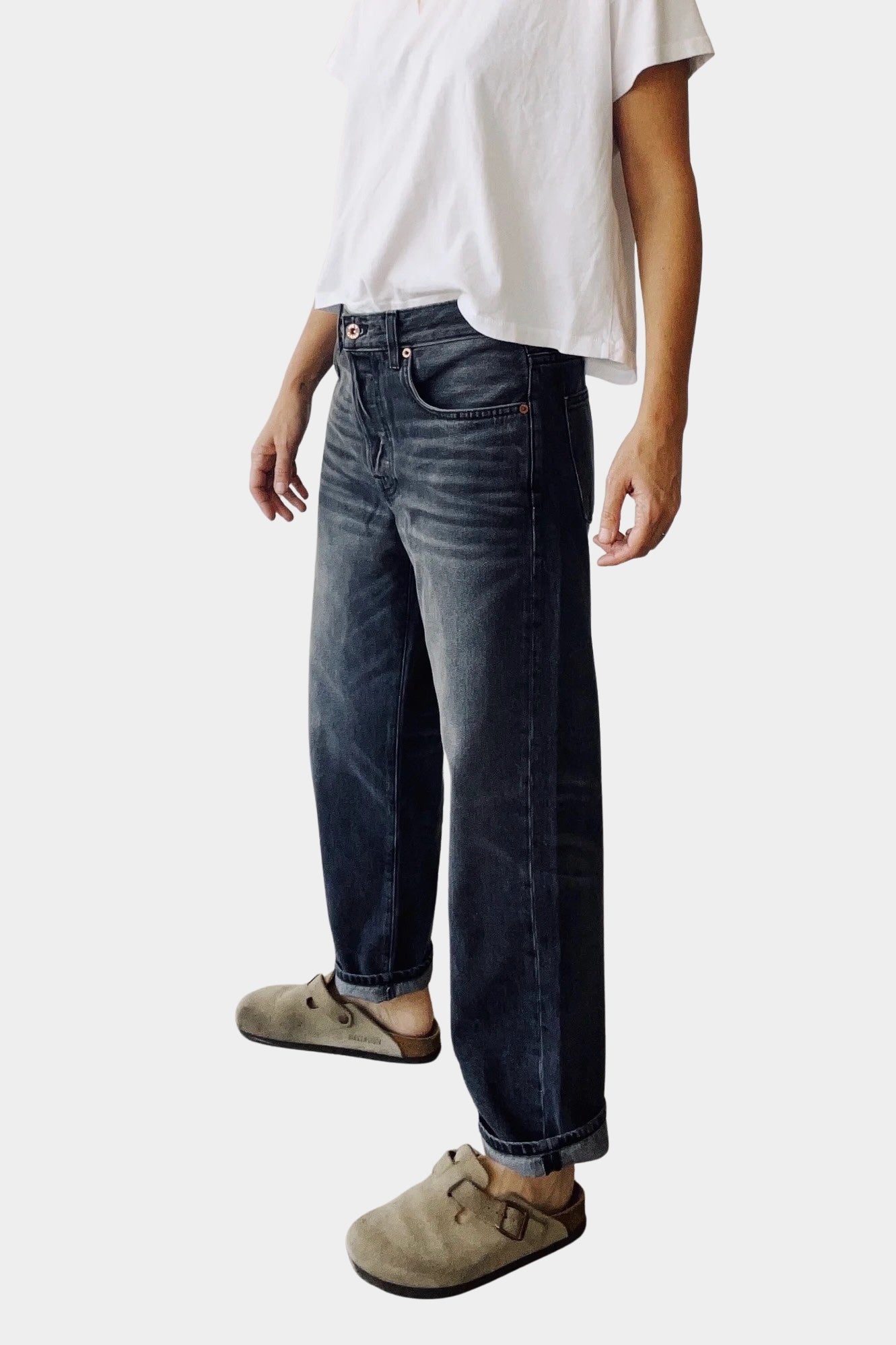 Hey Gang - The Loose Crop - Jett Wash - Denim - YUCCA, Yucca store Denver, women’s clothing boutique near me, boutiques near me.