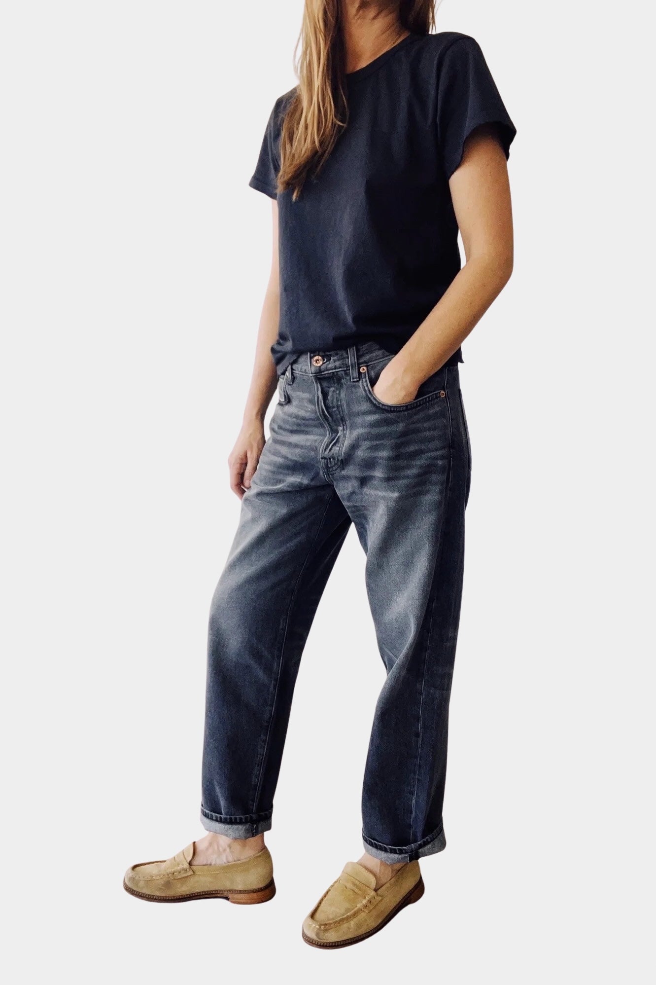 Hey Gang - The Loose Crop - Jett Wash - Denim - YUCCA, Yucca store Denver, women’s clothing boutique near me, boutiques near me.