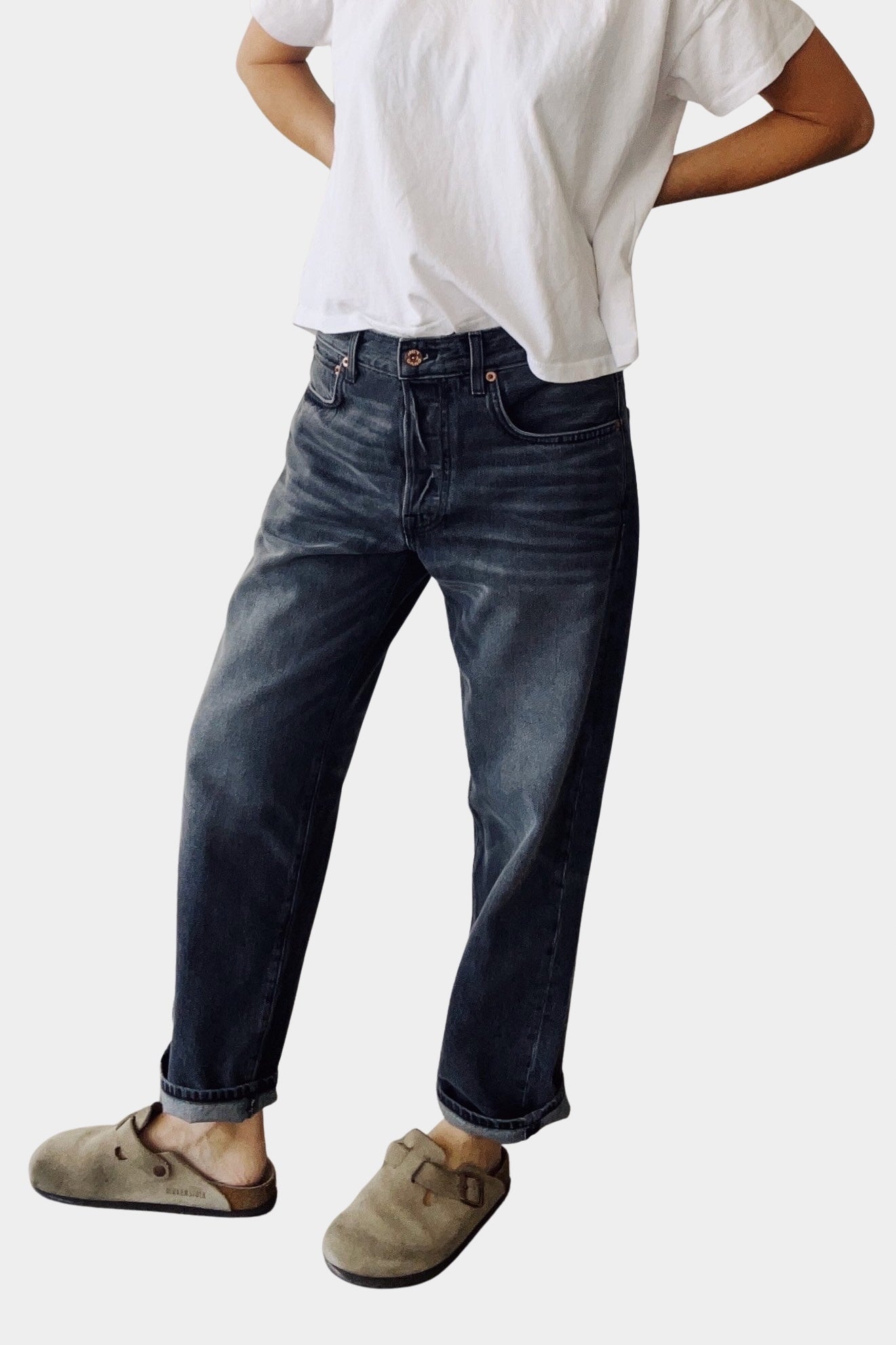 Hey Gang - The Loose Crop - Jett Wash - Denim - YUCCA, Yucca store Denver, women’s clothing boutique near me, boutiques near me.