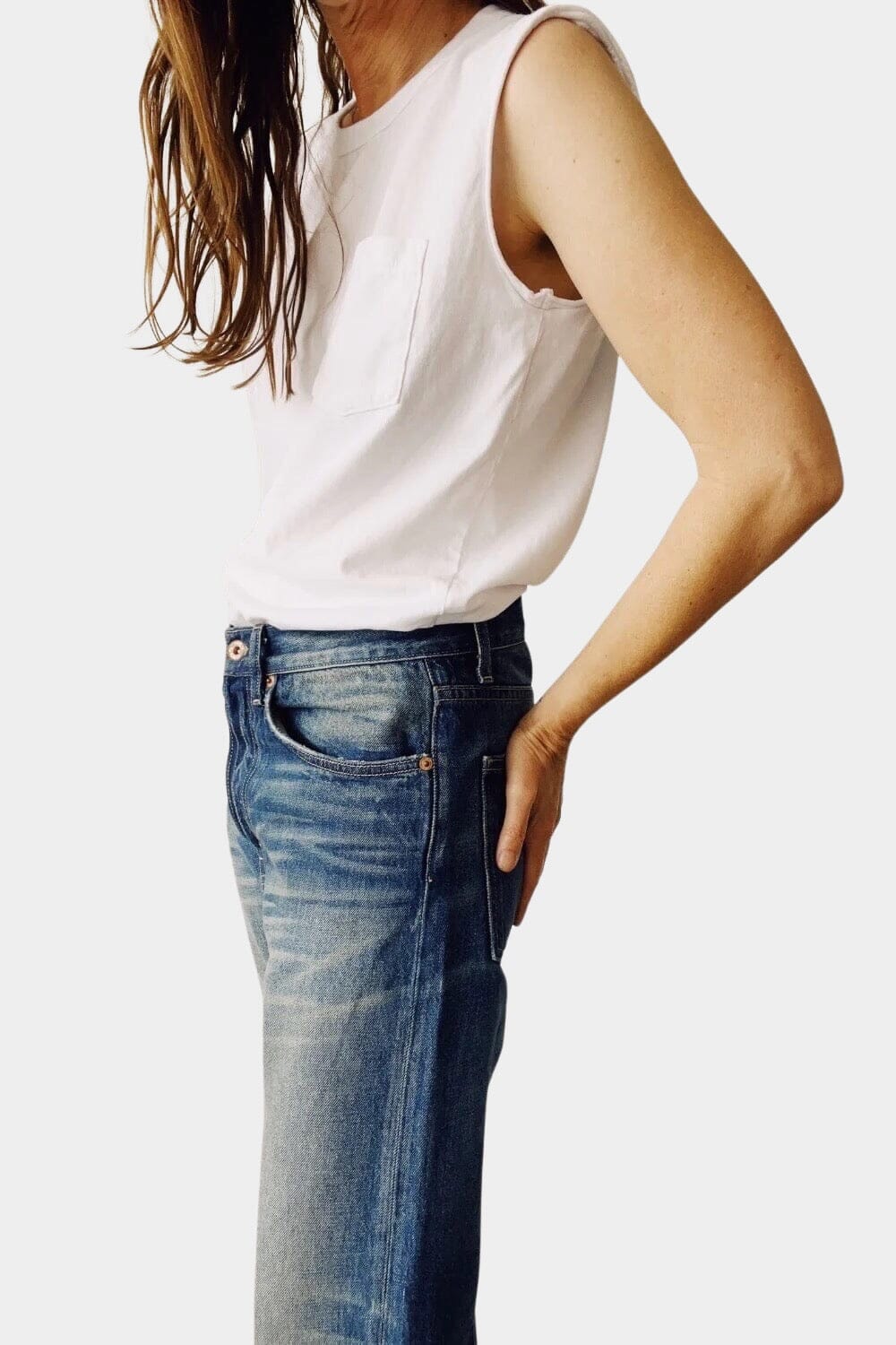Hey Gang | Muscle Tee In White - SHOP YUCCA Shirts & Tops HEY GANG - YUCCA 