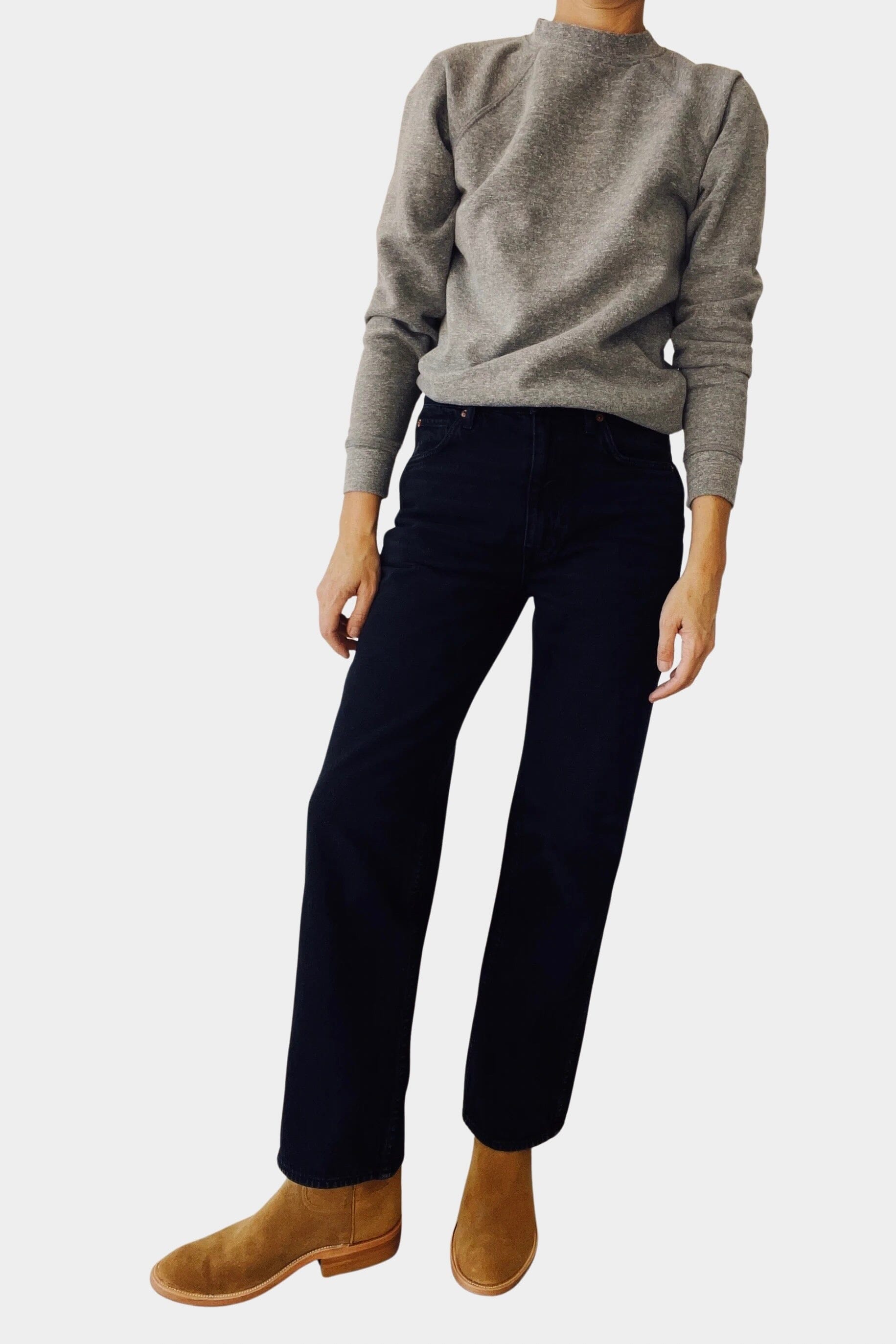 HEY GANG | The Straight - Washed Black - SHOP YUCCA Denim HEY GANG - YUCCA, Best boutique shopping in Denver, boutiques Denver, high end denim jeans online, capsule wardrobe, shop local Denver. 