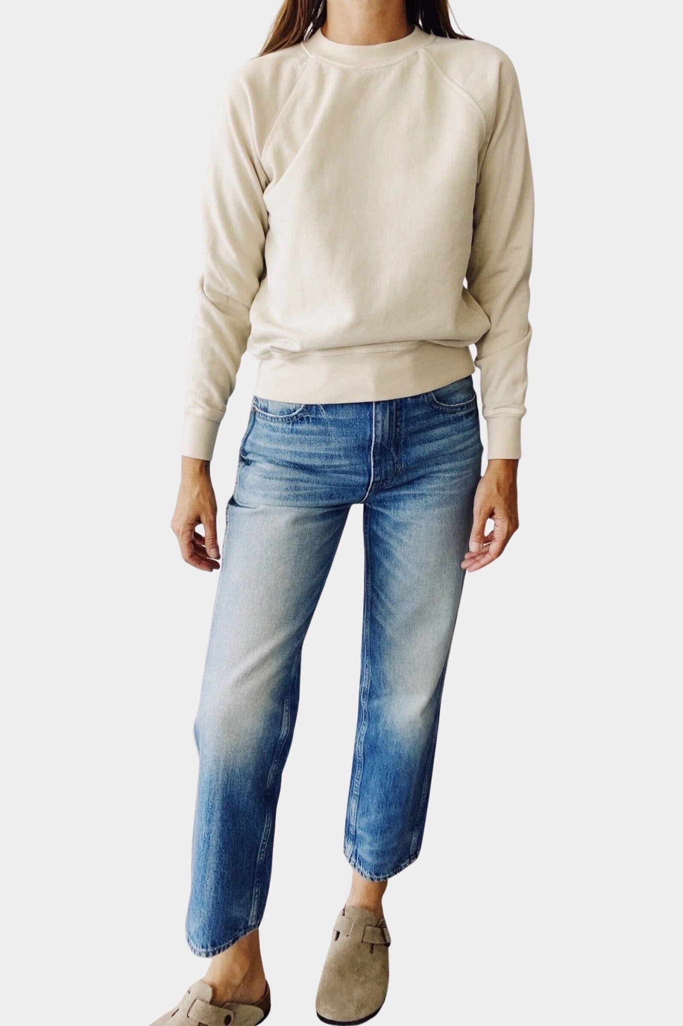 Hey Gang | The Sweatshirt In Tan - SHOP YUCCA Shirts & Tops HEY GANG - YUCCA, Yucca store Denver, women’s clothing boutique near me, high quality capsule wardrobe, boutiques near me, women’s high quality tops. 