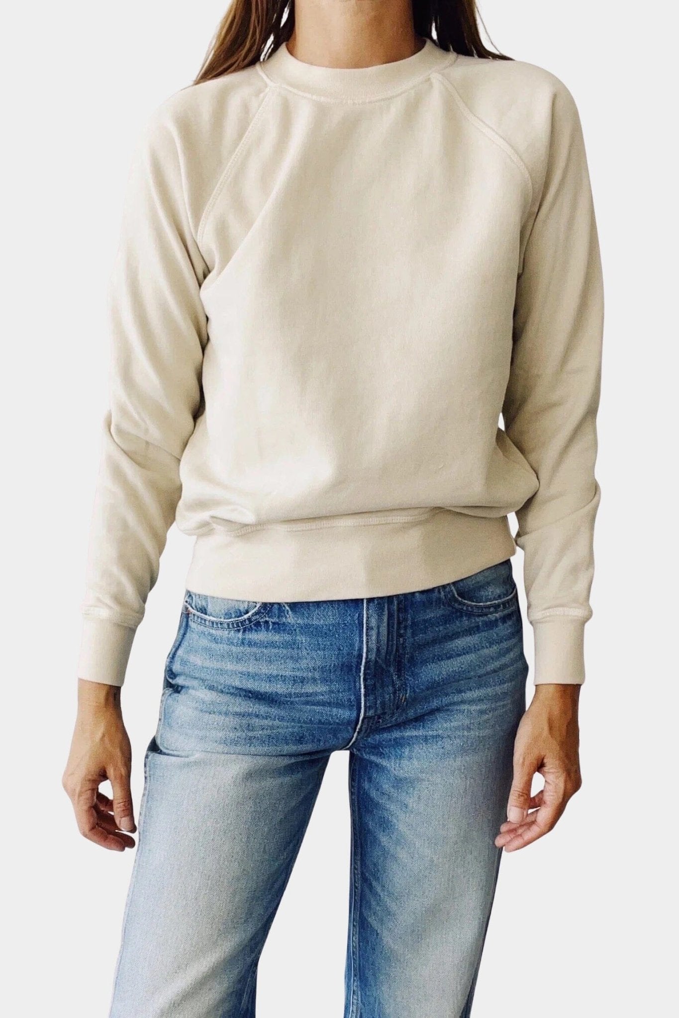 Hey Gang | The Sweatshirt In Tan - SHOP YUCCA Shirts & Tops HEY GANG - YUCCA, Yucca store Denver, women’s clothing boutique near me, high quality capsule wardrobe, boutiques near me, women’s high quality tops. 