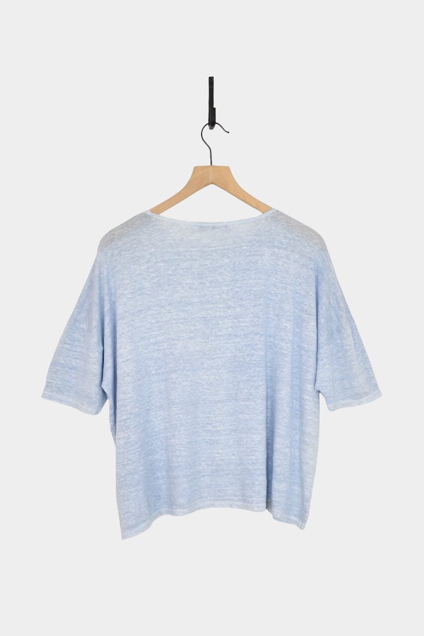 Ichi Antiquités | Natural Hand Dye Pullover In Light Indigo - SHOP YUCCA Shirts & Tops ICHI ANTIQUITÉS - YUCCA 