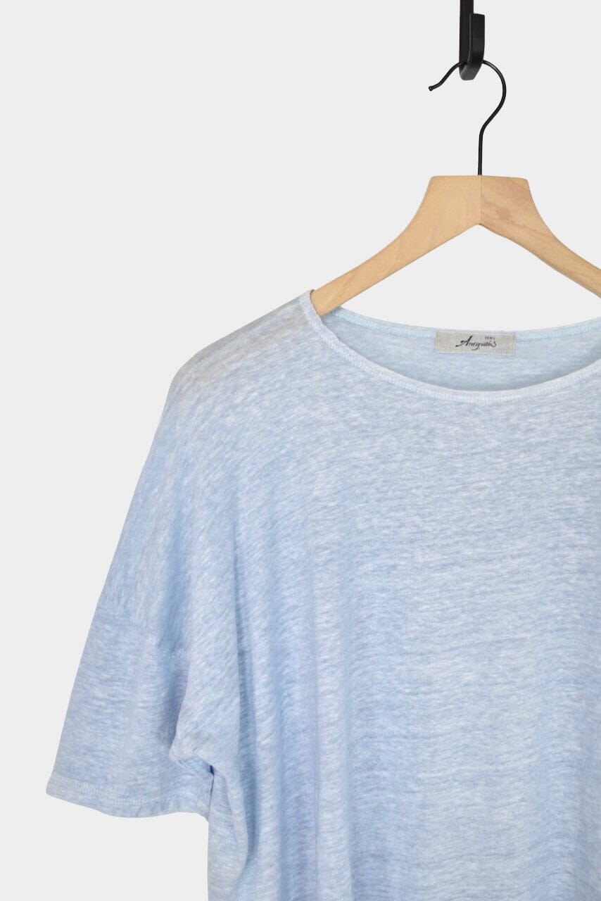Ichi Antiquités | Natural Hand Dye Pullover In Light Indigo - SHOP YUCCA Shirts & Tops ICHI ANTIQUITÉS - YUCCA 