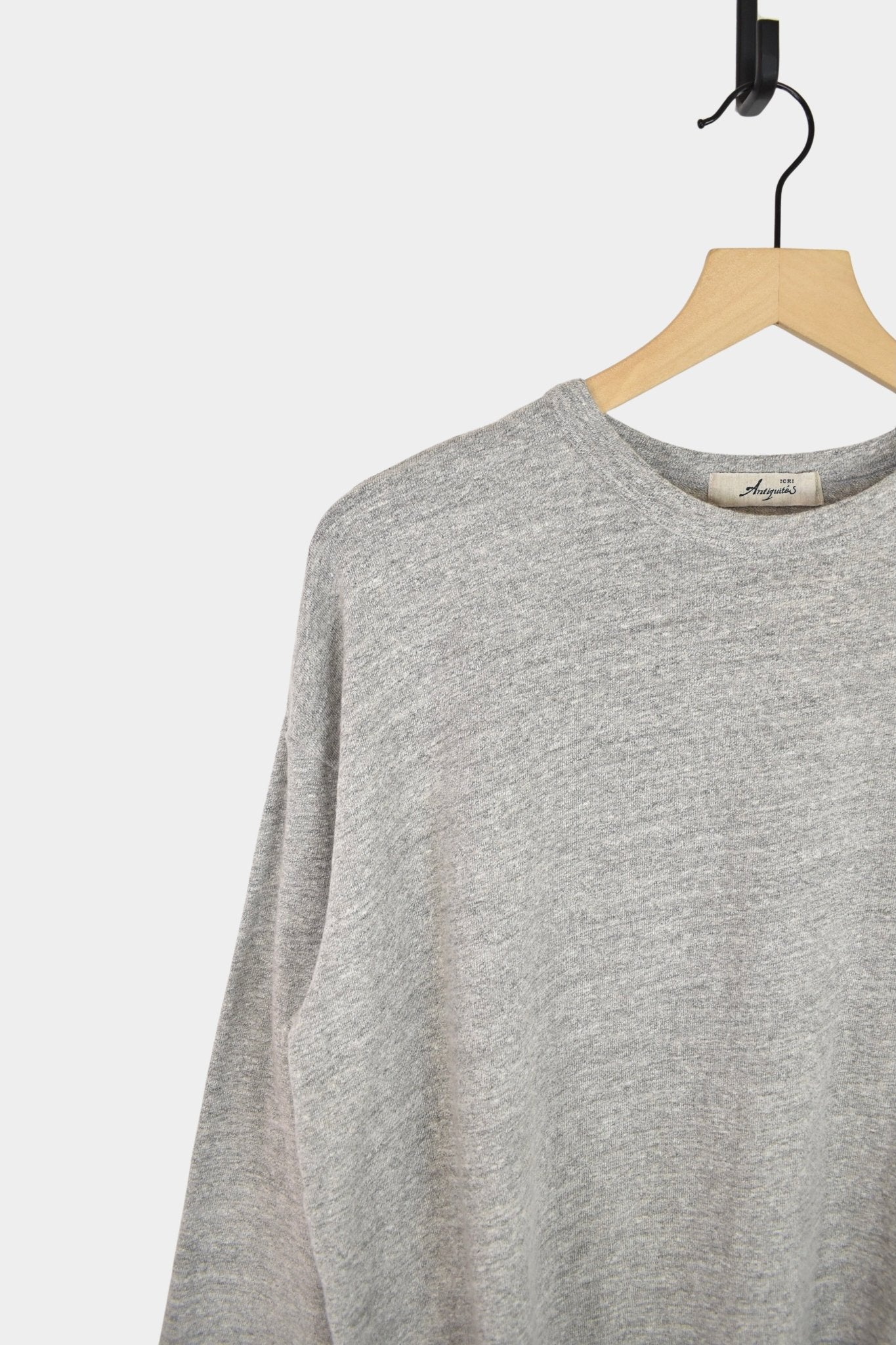 Ichi Antiquités - Cotton Pullover - Gray - YUCCA, ageless fashion, Japanese clothing for women, at the moment clothes.