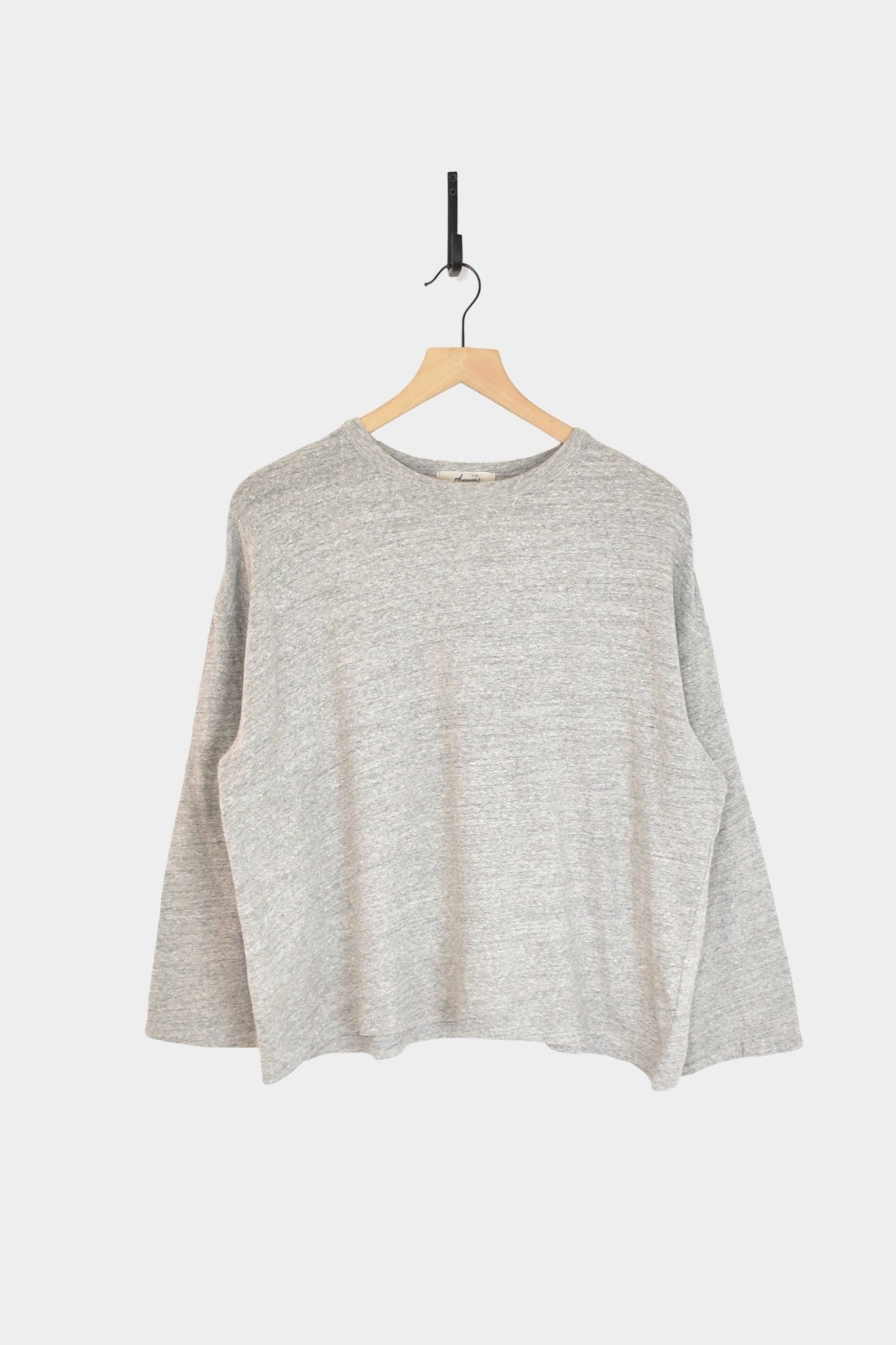 Ichi Antiquités - Cotton Pullover - Grey - Tops & Tees - YUCCA, unique clothes for women, high quality tops for women.