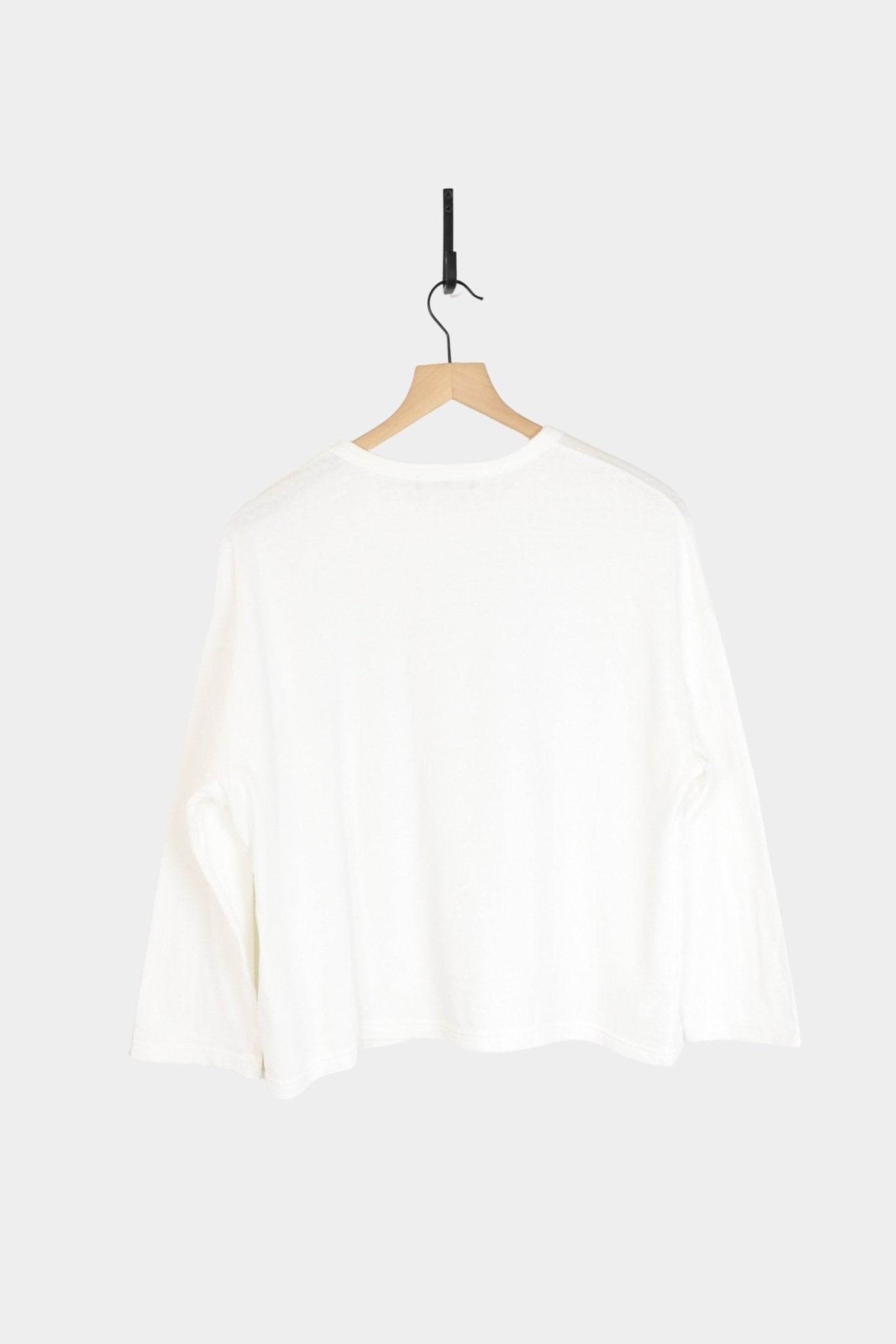 Ichi Antiquites - Cotton Pullover - White - Tops & Tees - YUCCA, ageless fashion, Japanese clothing for women.