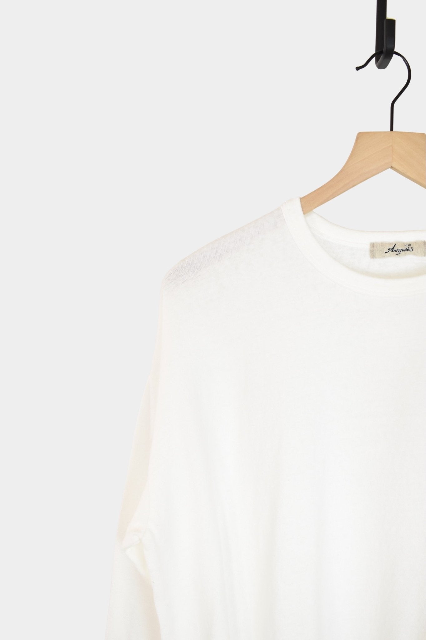 Ichi Antiquites - Cotton Pullover - White - Tops & Tees - YUCCA, ageless fashion, Japanese clothing for women.