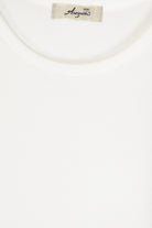 Ichi Antiquites - Cotton Ribbed Pullover - White - Tops & Tees - YUCCA, ageless fashion, Japanese clothing for women.