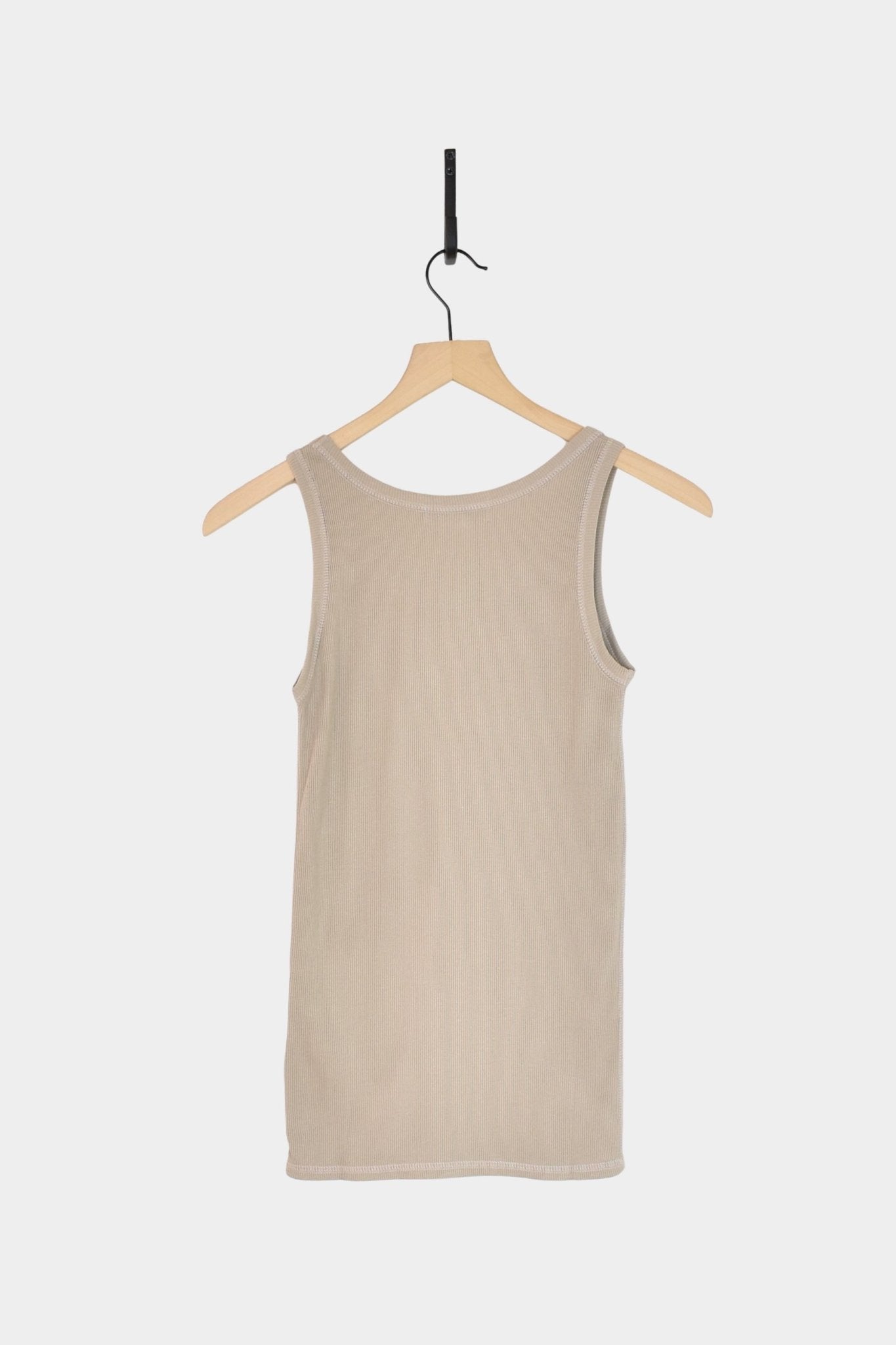 Ichi Antiquites - Cotton Tank Top - Mocha - Tops & Tees - YUCCA, boutiques denver, elevated basics.