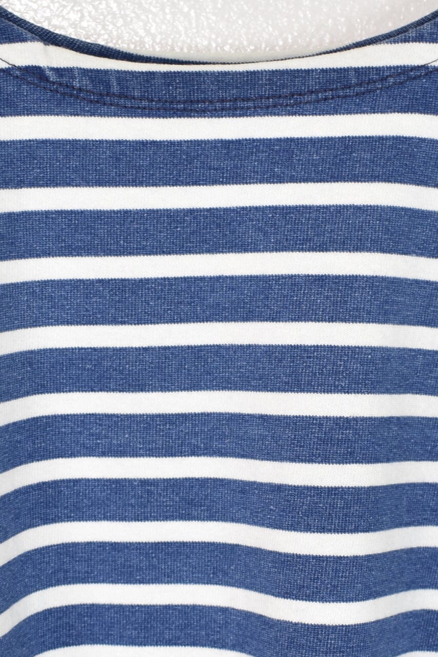 Ichi Antiquités | Indigo Short Sleeve Pullover In Blue x White - SHOP YUCCA Shirts & Tops ICHI ANTIQUITÉS - YUCCA 