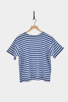 Ichi Antiquités | Indigo Short Sleeve Pullover In Blue x White - SHOP YUCCA Shirts & Tops ICHI ANTIQUITÉS - YUCCA 