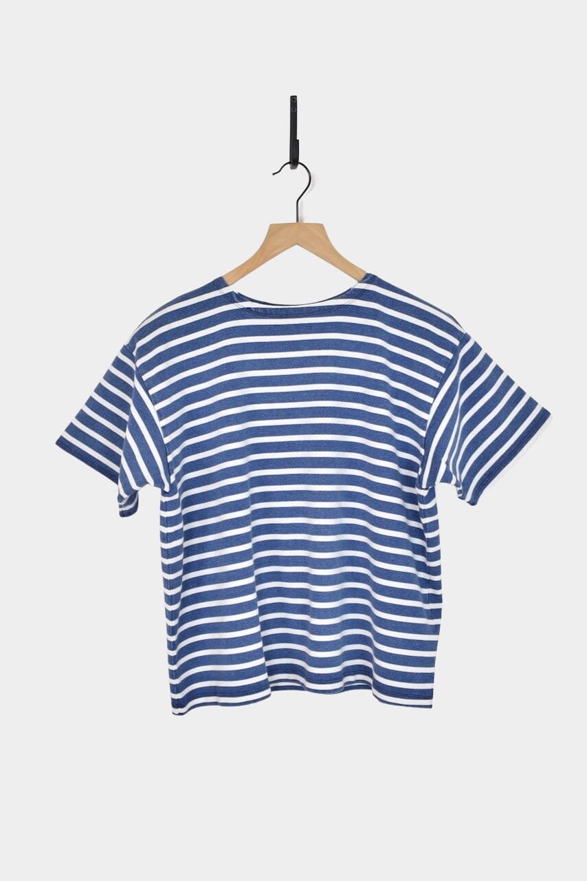 Ichi Antiquités | Indigo Short Sleeve Pullover In Blue x White - SHOP YUCCA Shirts & Tops ICHI ANTIQUITÉS - YUCCA 