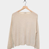 Japan Whole Garment Knit Pullover, Natural