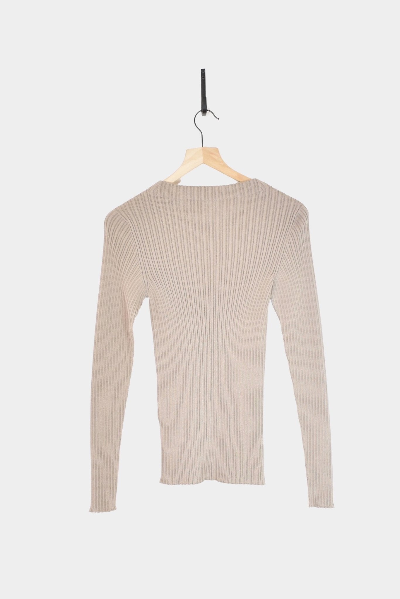 Ichi Antiquites - Japan Wholegarment Knit Pullover - Mocha - Tops & Tees - YUCCA, ageless fashion, at the moment clothes.