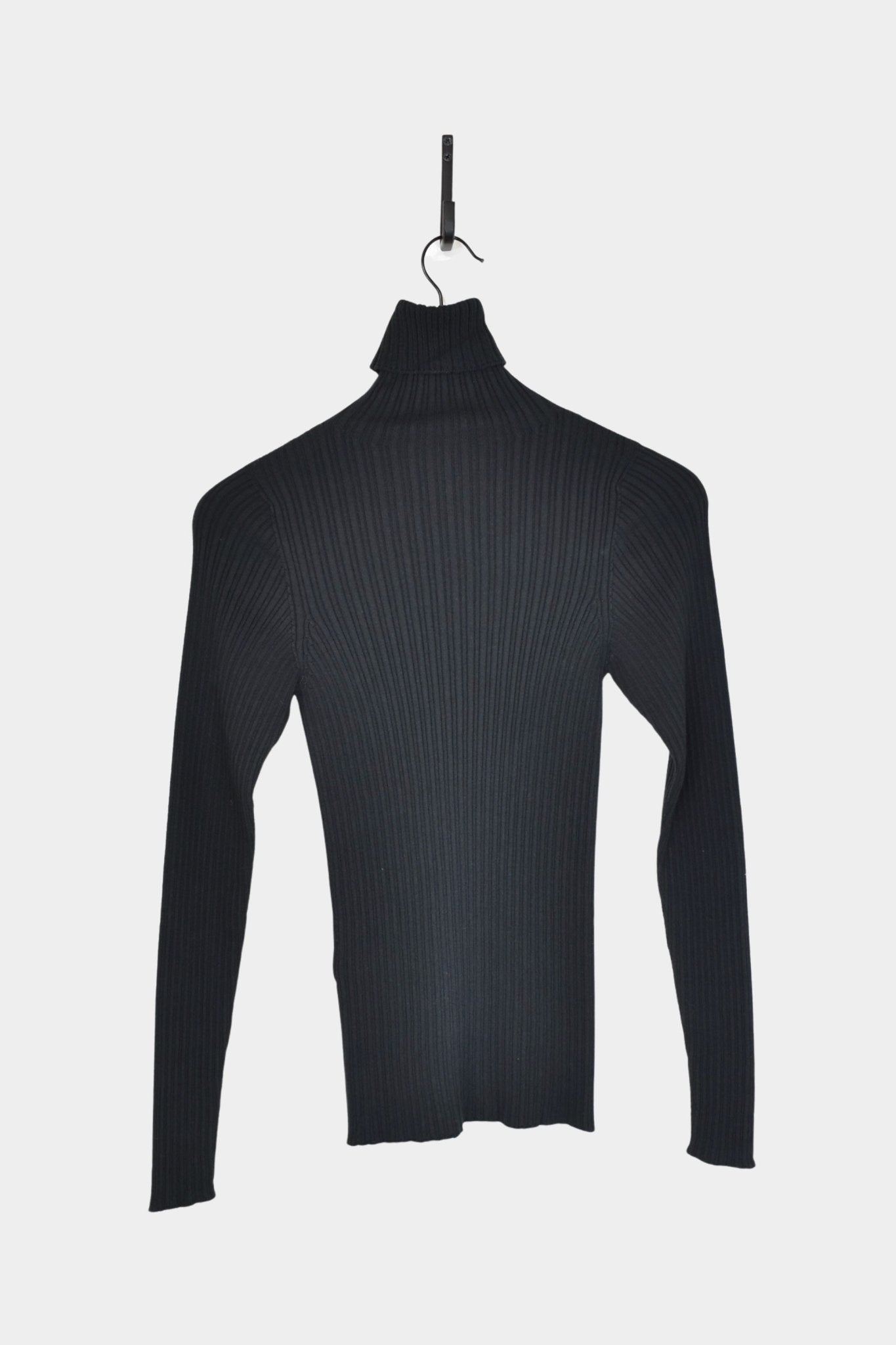 Ichi Antiquités - Japan Wholegarment Rib Knit Turtleneck - Black - Tops & Tees - YUCCA, high quality tops for women.