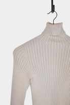 Ichi Antiquités - Japan Wholegarment Rib Knit Turtleneck - Mocha - Tops & Tees - YUCCA, high quality tops for women.