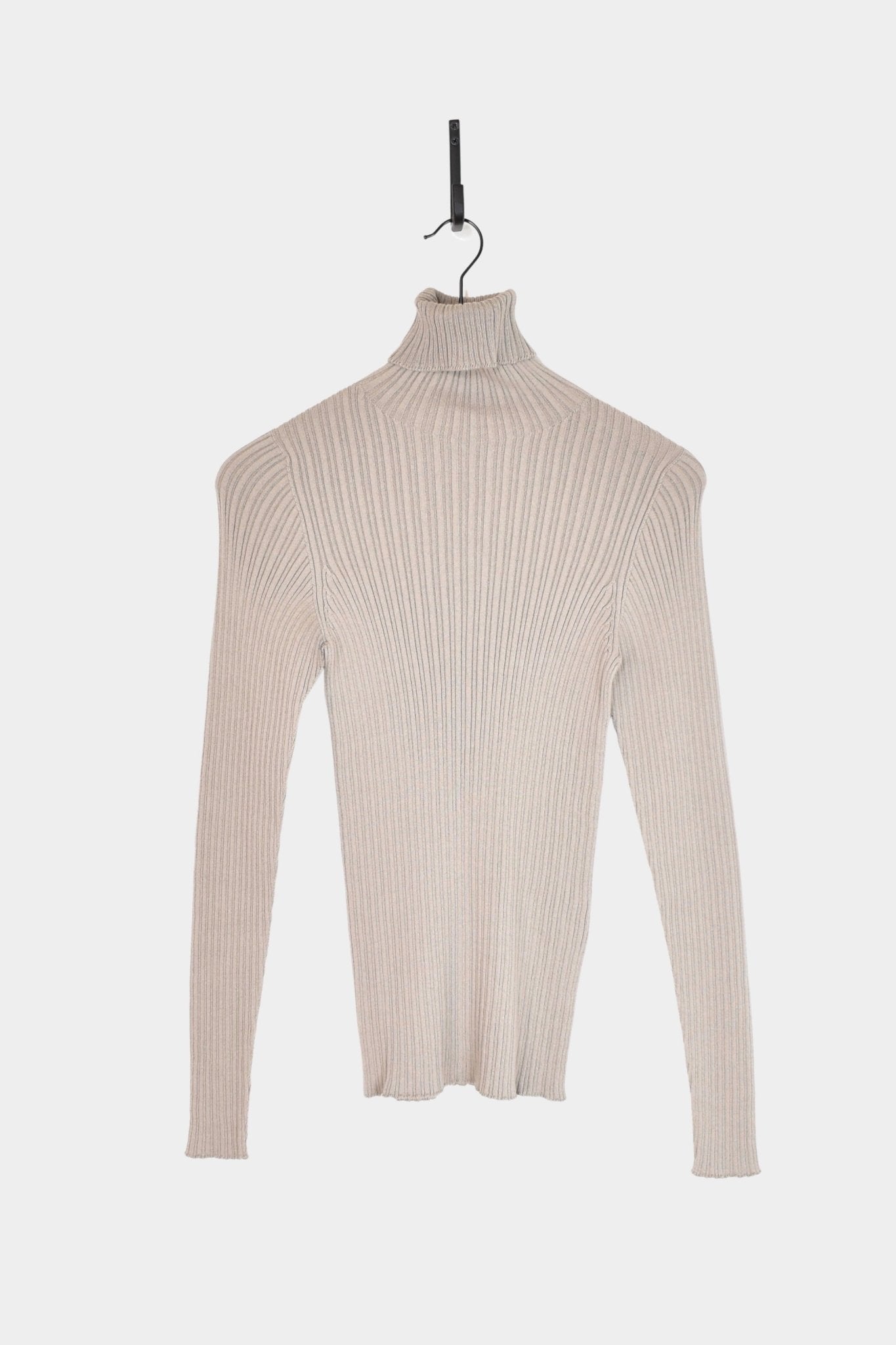 Ichi Antiquités - Japan Wholegarment Rib Knit Turtleneck - Mocha - Tops & Tees - YUCCA, high quality tops for women.