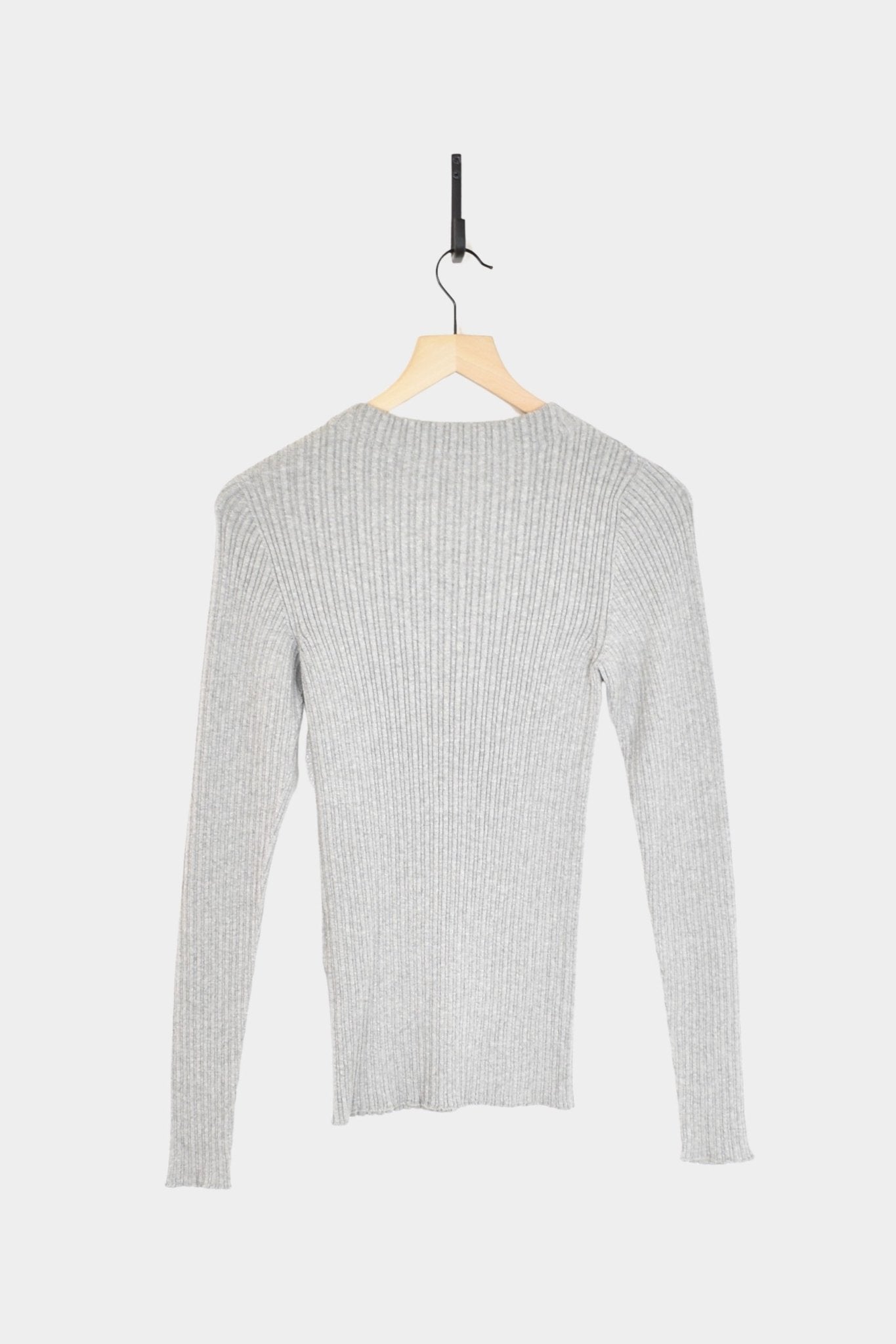 Ichi Antiquites - Japan Wholegarment Knit Pullover - Grey - Tops & Tees - YUCCA, ageless fashion, at the moment clothes.