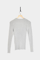 Ichi Antiquites - Japan Wholegarment Knit Pullover - Grey - Tops & Tees - YUCCA, ageless fashion, Japanese clothing for women, at the moment clothes.