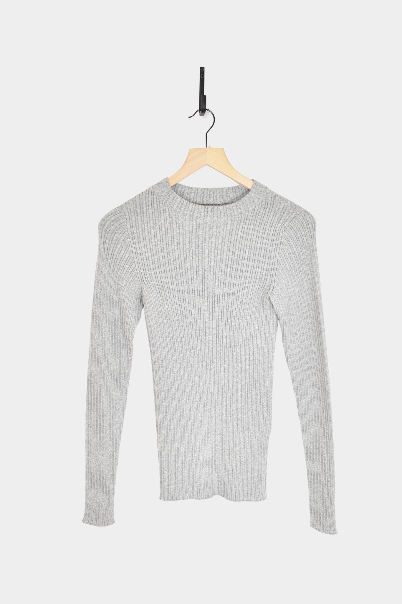 Ichi Antiquites - Japan Wholegarment Knit Pullover - Grey - Tops & Tees - YUCCA, ageless fashion, at the moment clothes.