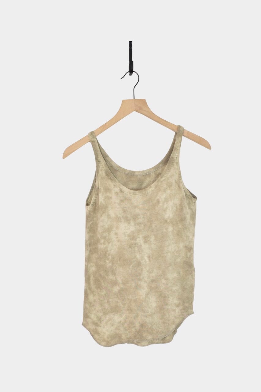 Ichi Antiquités - Natural Hand Dye 2Way Tanktop - Greige - Shirts & Tops -YUCCA, Artistic clothing for women, boutique near me