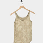 Ichi Antiquités - Natural Hand Dye 2Way Tanktop - Greige - Shirts & Tops -YUCCA, Artistic clothing for women, boutique near me