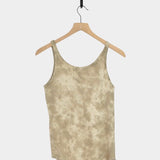 Ichi Antiquités - Natural Hand Dye 2Way Tanktop - Greige - Shirts & Tops -YUCCA, Artistic clothing for women, boutique near me