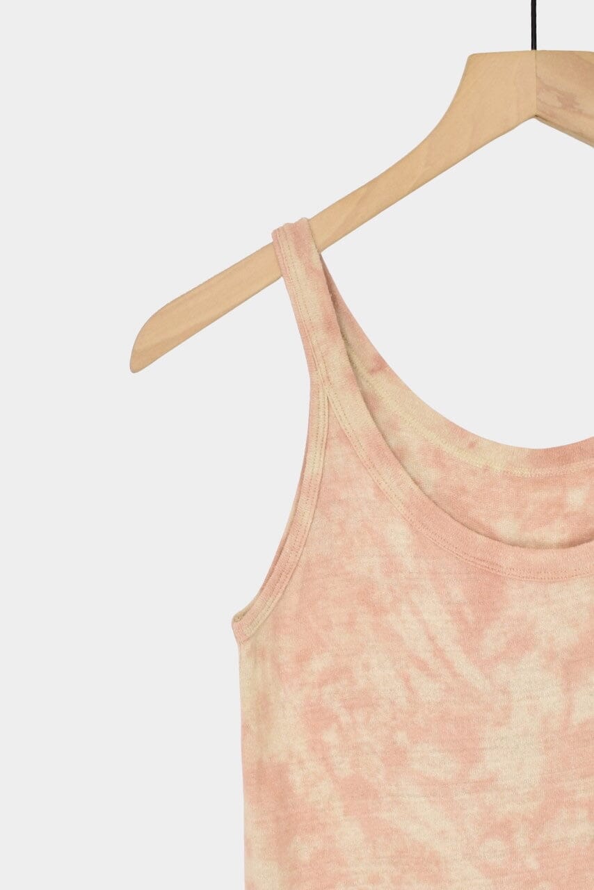 Ichi Antiquités - Natural Hand Dye 2Way Tanktop - Light Pink-Shirts & Tops - YUCCA, Artistic clothing for women, boutique near me, capsule wardrobe, fashion for women over 50