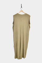 Ichi Antiquités | Natural Hand Dye Dress In Sage - SHOP YUCCA Dress ICHI ANTIQUITÉS - YUCCA 