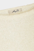 Ichi Antiquites - Peru Knit Boucle Sweater - White - Knitwear - YUCCA, ageless fashion, Japanese clothing for women.