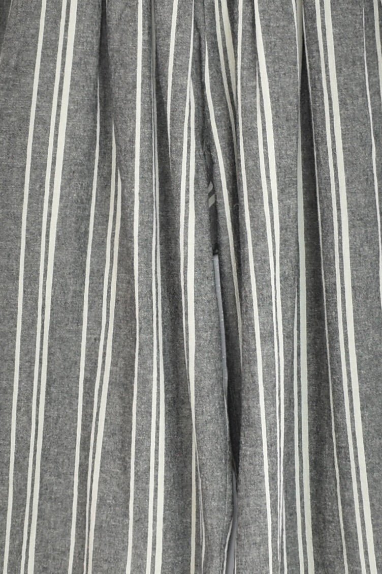 Ichi Antiquités - Random Stripe Pants - Gray - YUCCA, high quality capsule wardrobe, boutiques denver, elevated basics.