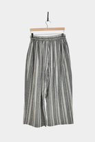 Ichi Antiquités - Random Stripe Pants - Gray - YUCCA, high quality capsule wardrobe, boutiques denver, elevated basics.
