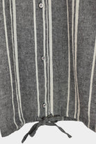 Ichi Antiquités - Random Stripe Shirt - Gray - YUCCA, high quality capsule wardrobe, boutiques denver, elevated basics.