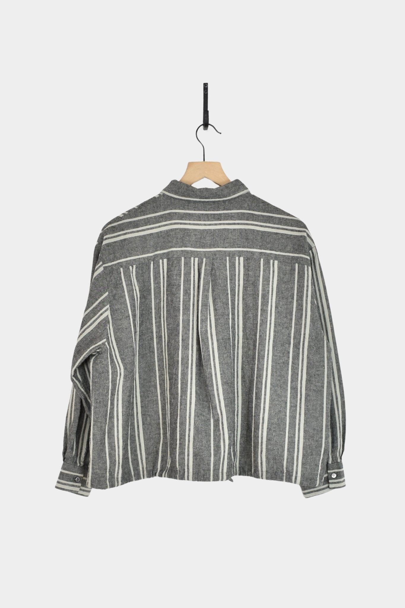 Ichi Antiquités - Random Stripe Shirt - Gray - YUCCA, high quality capsule wardrobe, boutiques denver, elevated basics.