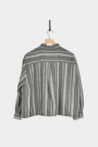 Ichi Antiquités - Random Stripe Shirt - Gray - YUCCA, high quality capsule wardrobe, boutiques denver, elevated basics.