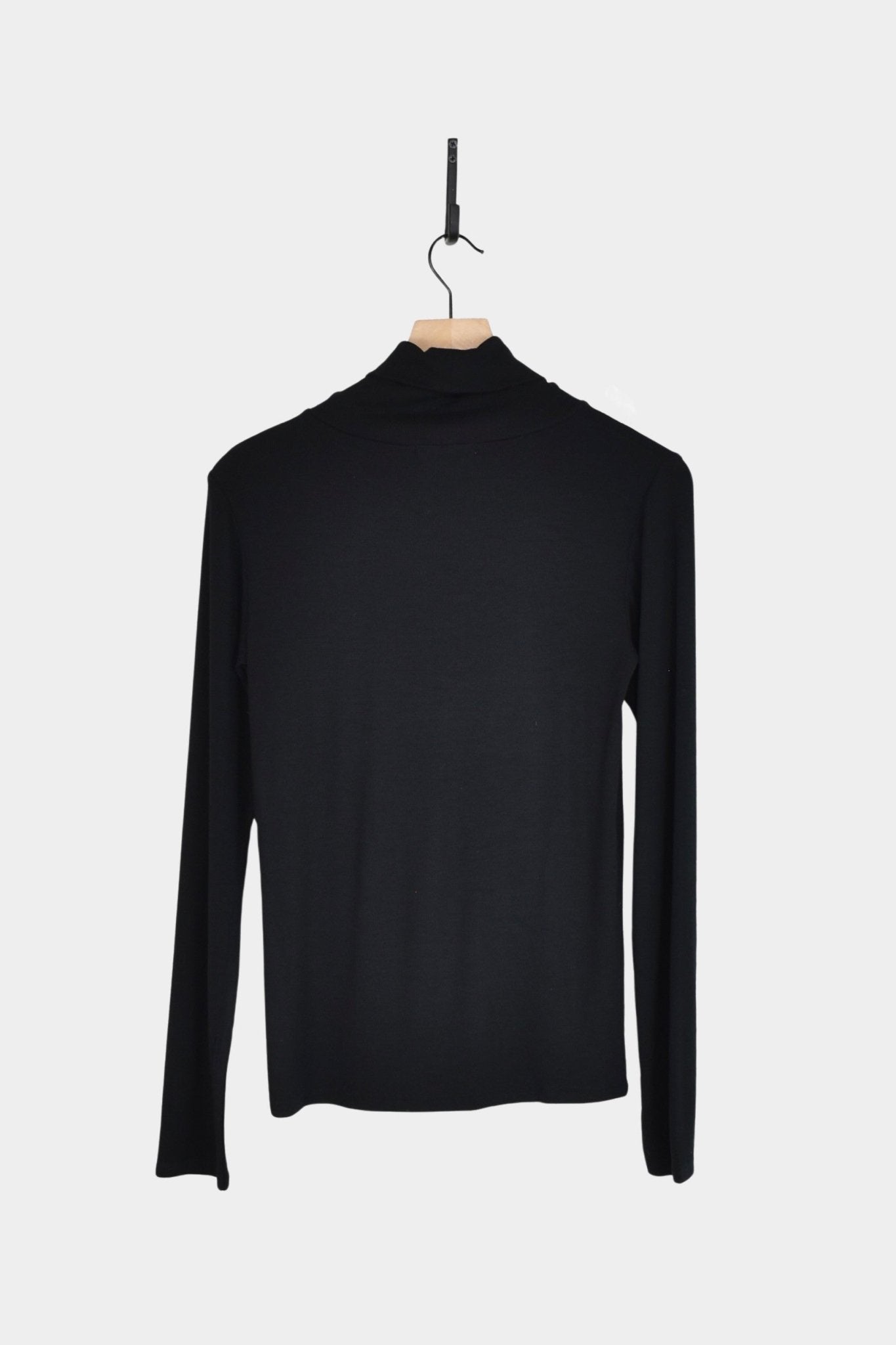 Ichi Antiquités - Rib Turtleneck - Black - YUCCA, ageless fashion, Japanese clothing for women, at the moment clothes.