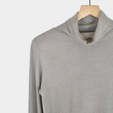 Ichi Antiquités - Rib Turtleneck - Gray - YUCCA, ageless fashion, Japanese clothing for women, at the moment clothes.