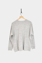 Ichi Antiquites - Thermal Knit Cotton Pullover - Grey - Tops & Tees - YUCCA, ageless fashion, at the moment clothes.