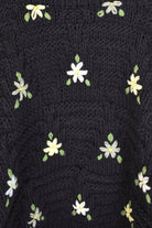 Ichi Antiquités - Wool Hand Knit Pullover - Black - Knitwear - YUCCA, at the moment clothes.