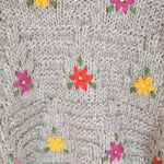 Ichi Antiquités - Wool Hand Knit Pullover - Grey - Knitwear - YUCCA, at the moment clothes.