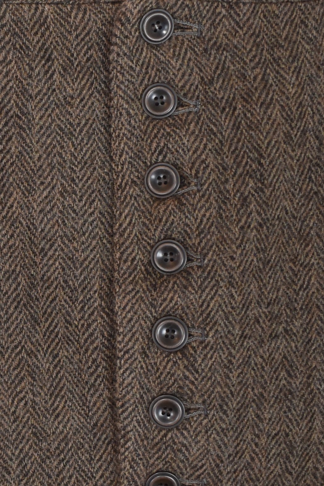 Ichi Antiquites - Wool Herringbone Jacket - Brown - Jackets - YUCCA, ageless fashion, Japanese clothing for women.