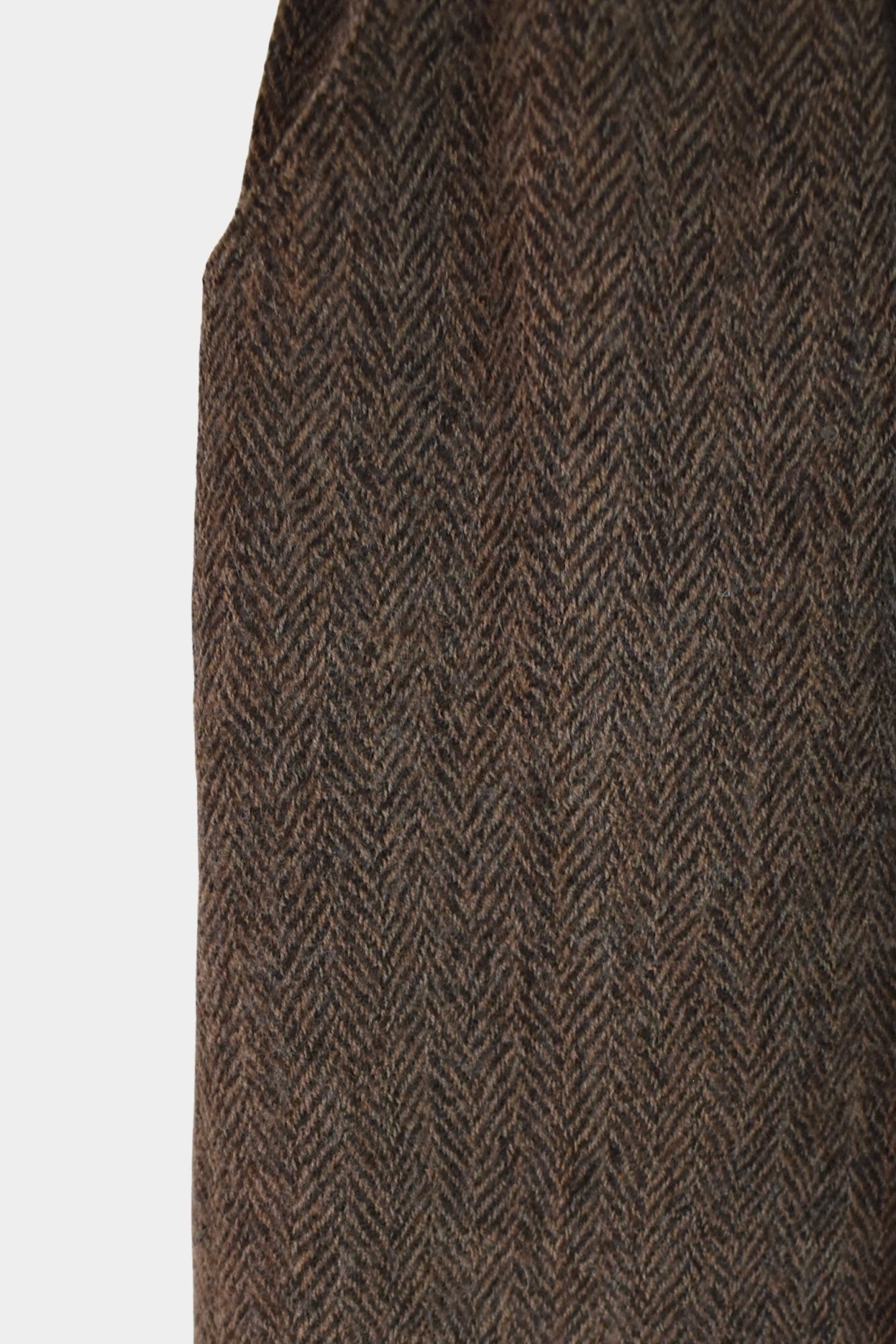 Ichi Antiquites - Wool Herringbone Pants - Brown - Pants - YUCCA, ageless fashion, Japanese clothing for women.